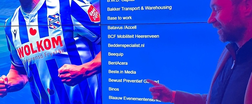 beste.in media trotse sponsor van SC Heerenveen